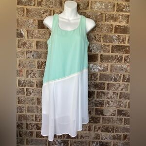 NWT - Mint and White tank top dress Size Small retails $32